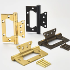 Butterfly Brass Hinge — 4.02" H × 2.52" W
