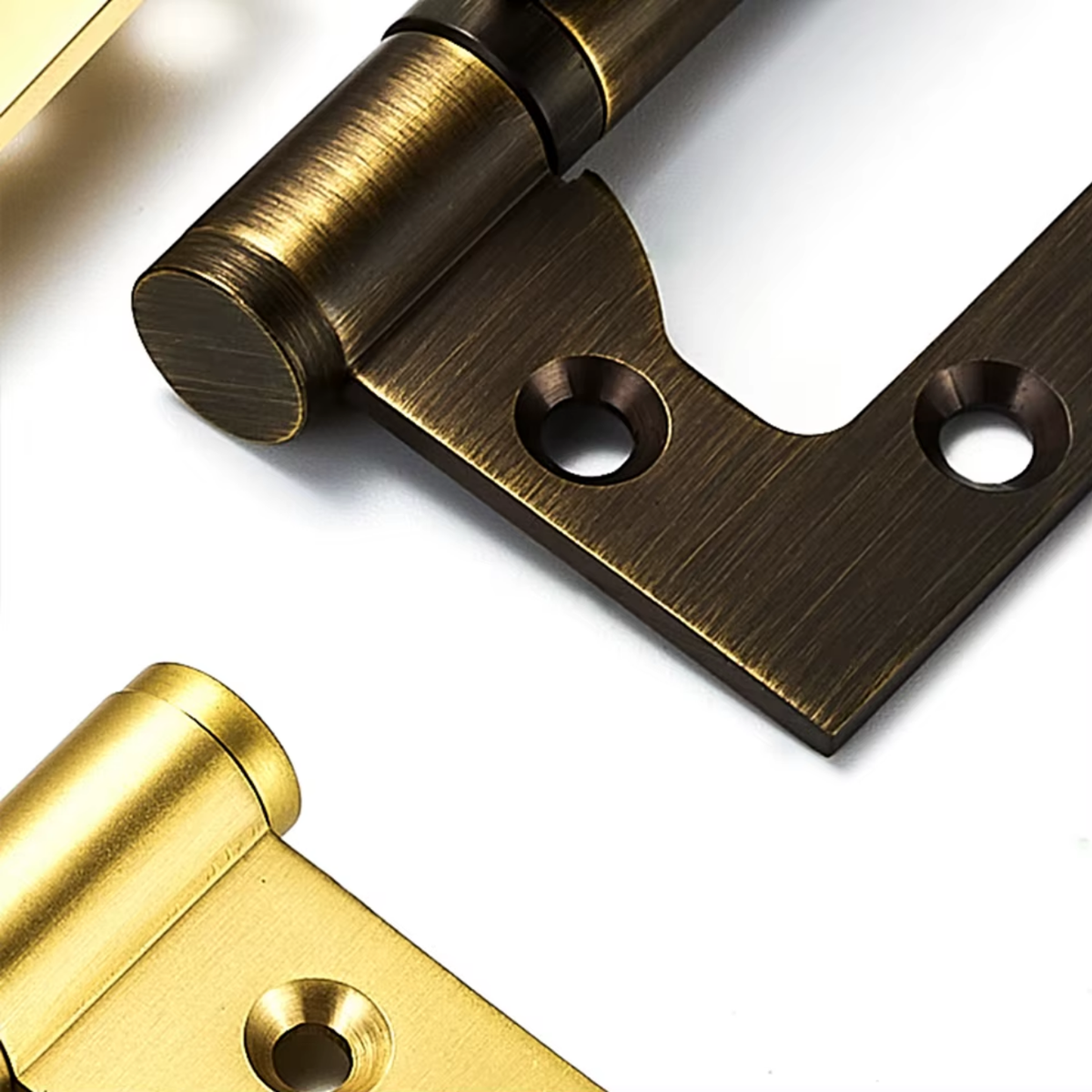 Butterfly Brass Hinge — 4.02" H × 2.52" W