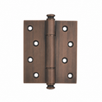 Plain Brass Butt Hinge — 4" or 5" H × 3.46" W