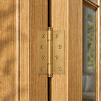 Plain Brass Butt Hinge — 4" or 5" H × 3.46" W