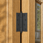 Plain Brass Butt Hinge — 4" or 5" H × 3.46" W