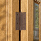 Plain Brass Butt Hinge — 4" or 5" H × 3.46" W