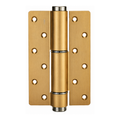 Heavy-Duty Brass Round Edge Butt Hinge — 6.22" H × 4.09" W