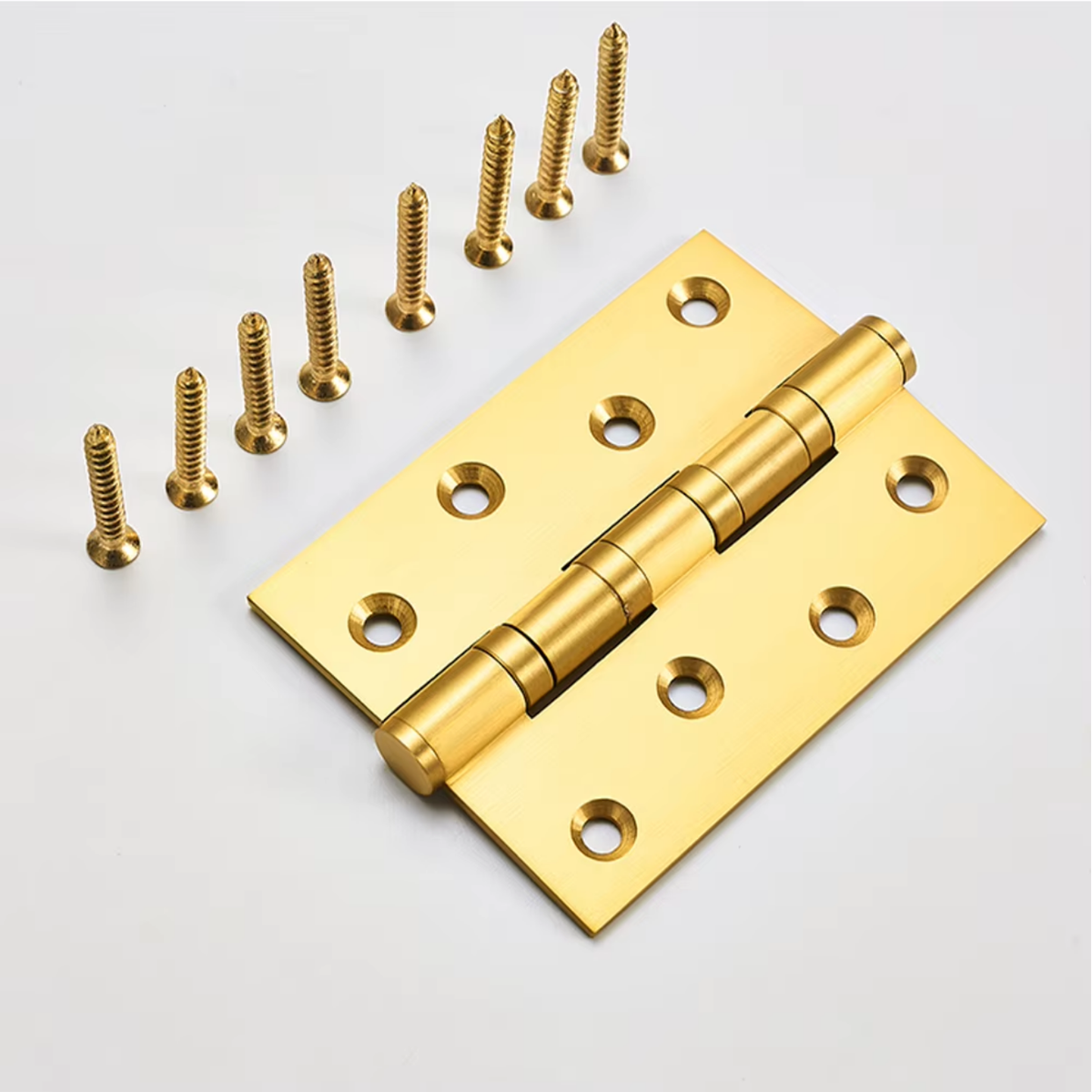 Stepped Brass Butt Hinge — 4" or 5" H × 3.03" W