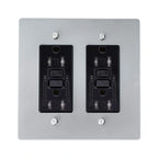 Solid Brass 2-Gang Outlet (4plugs)