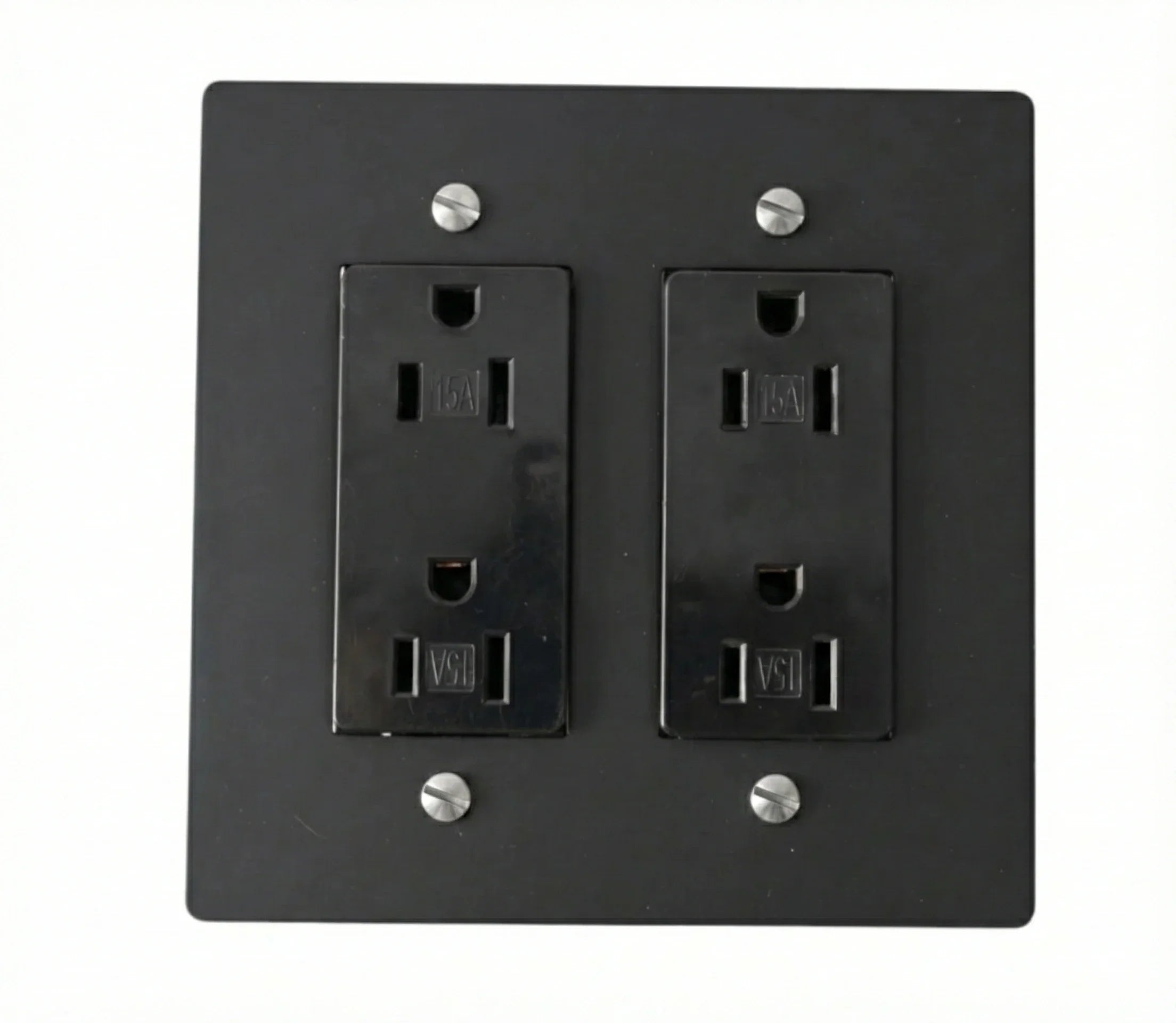 Solid Brass 2-Gang Outlet (4plugs)