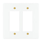 2-Gang Brass Decorator Wall Plate