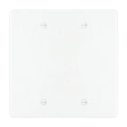 2-gang blank wall plate in White 