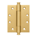 Plain Brass Butt Hinge — 4" H × 3.3" W