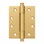 Plain Brass Butt Hinge — 4" H × 3.3" W