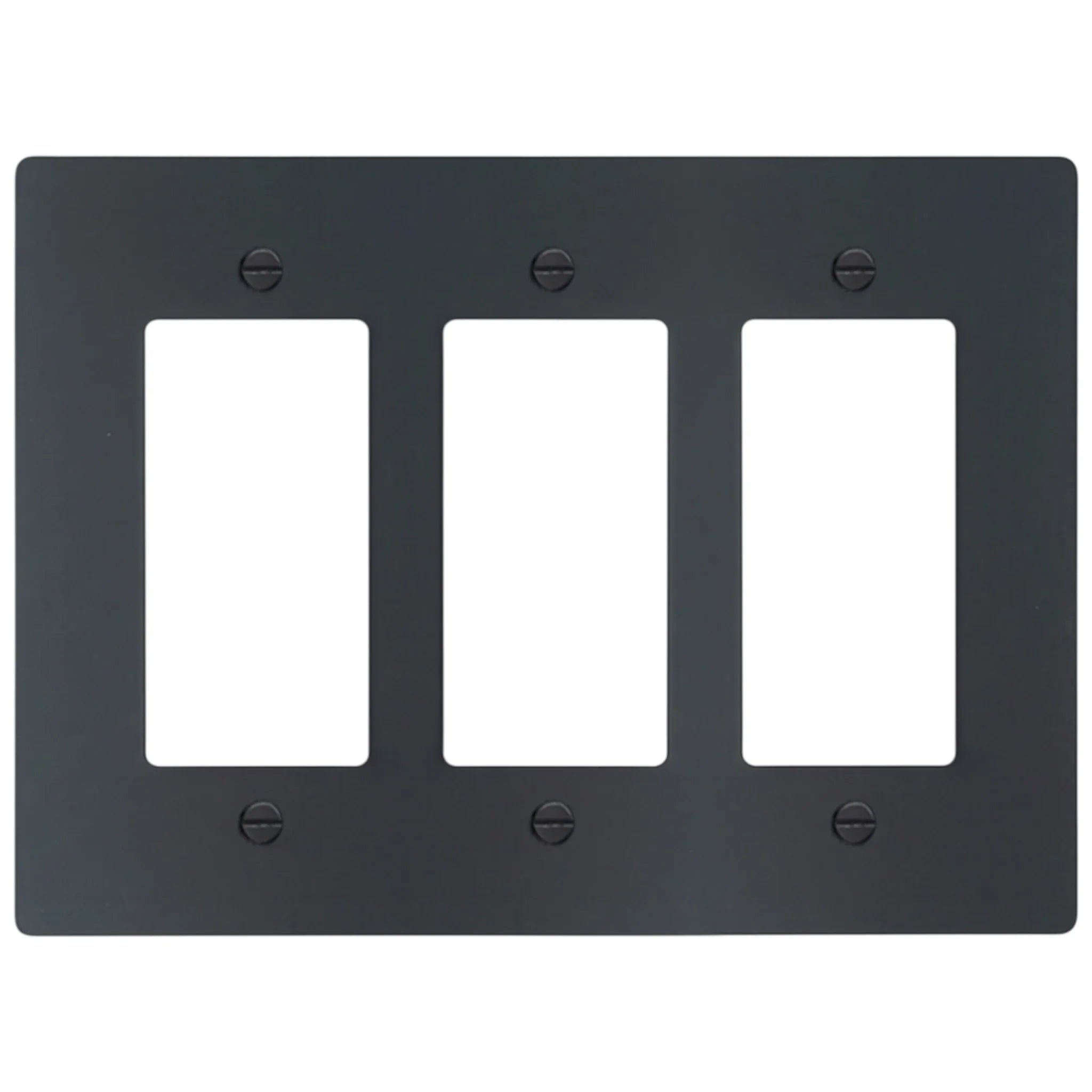 3-Gang Solid Brass Decorator Wall Plate (Decora / Rocker / GFCI)
