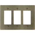 3-Gang Solid Brass Decorator Wall Plate (Decora / Rocker / GFCI)