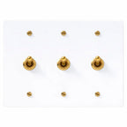 brass retro toggle switch o white plate