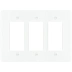 3-Gang Solid Brass Decorator Wall Plate (Decora / Rocker / GFCI)