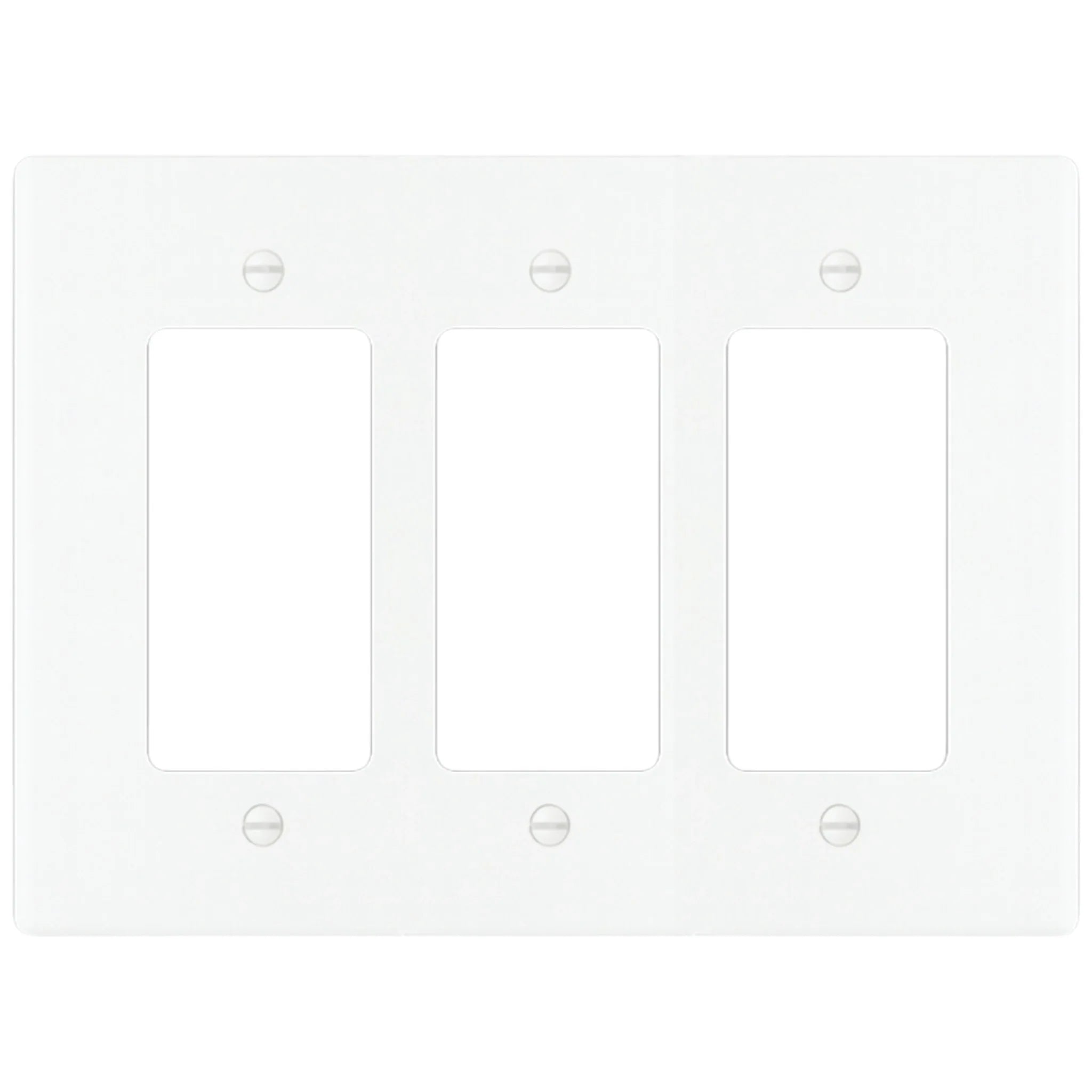 3-Gang Solid Brass Decorator Wall Plate (Decora / Rocker / GFCI)