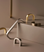 Solid Brass Bent Handle – Simple Modern Cabinet & Drawer Pull