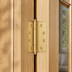 Plain Brass Butt Hinge — 4" H × 3.3" W