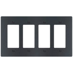 4-Gang Solid Brass Decorator Wall Plate / Outlet Cover (Decora/Rocker/GFCI)