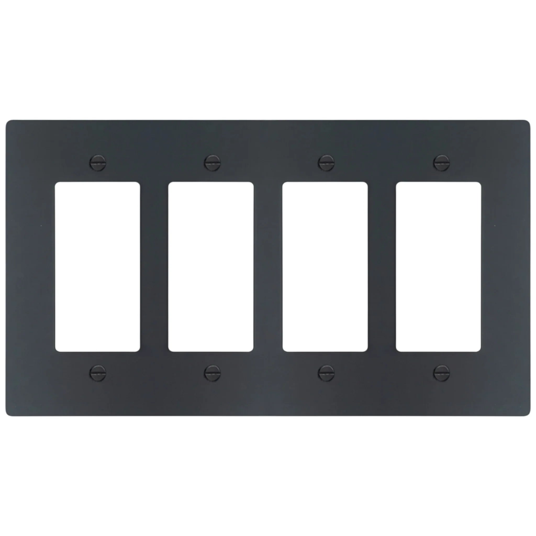 4-Gang Solid Brass Decorator Wall Plate / Outlet Cover (Decora/Rocker/GFCI)