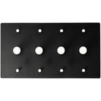 4 gang rotary dimmer switch with a silver knobs