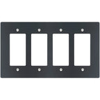 4-Gang Solid Brass Decorator Wall Plate / Outlet Cover (Decora/Rocker/GFCI)
