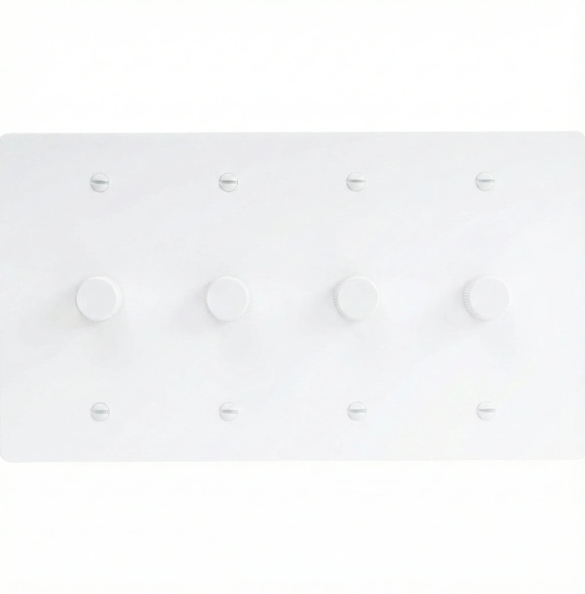 4-Gang Solid Brass Knurled Rotary Dimmer Light Switch