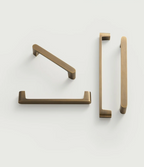 Solid Brass Handle – Simple Antique Brass Cabinet & Drawer Pull