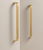 Solid Brass Bent Handle – Simple Modern Cabinet & Drawer Pull