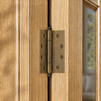 Plain Brass Butt Hinge — 4" H × 3.3" W