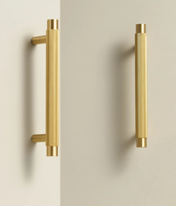 Solid Brass Linear Handle – Modern Kitchen & Cabinet Pull Bar