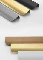 Hidden Cabinet Edge Pull Handle – Aluminum Kitchen Drawer & Cupboard Pull