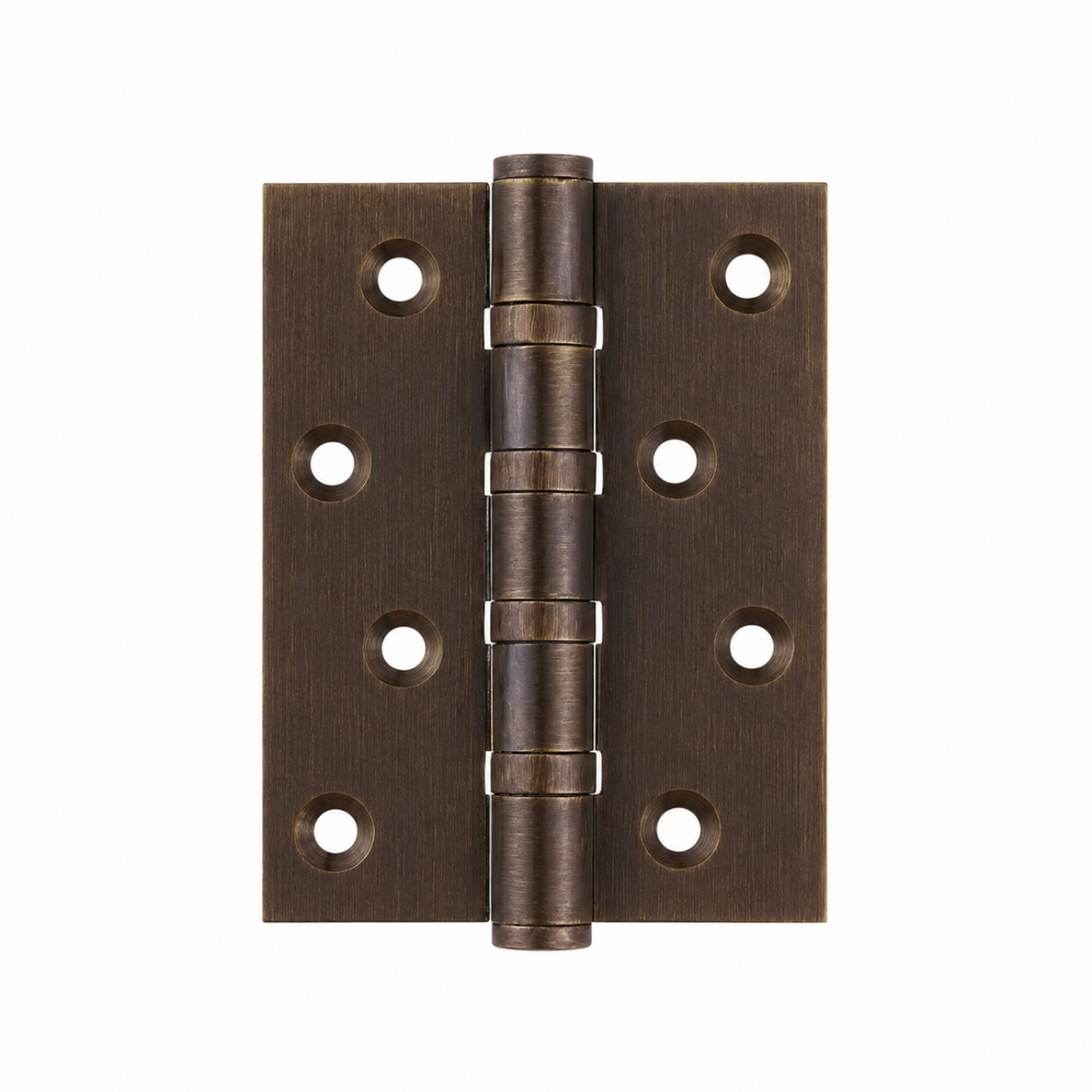Stepped Brass Butt Hinge — 4" or 5" H × 3.03" W