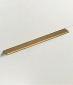 Solid Brass Edge Pull Handle – Bronze Cabinet & Drawer Pull