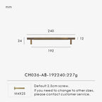 Measurement chart for antique brass cross knurled pull 240 mm with dimensions and weight information.