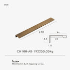 Measurement chart for a antique brass edge pull 250 mm with dimensions and weight information.