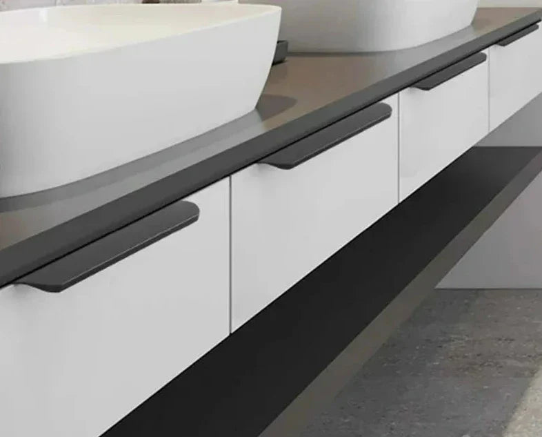 Hidden Cabinet Edge Pull Handle – Aluminum Kitchen Drawer & Cupboard Pull