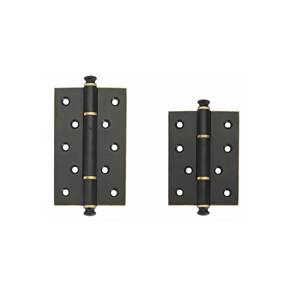 Plain Brass Butt Hinge — 4" or 5" H × 3.03" W