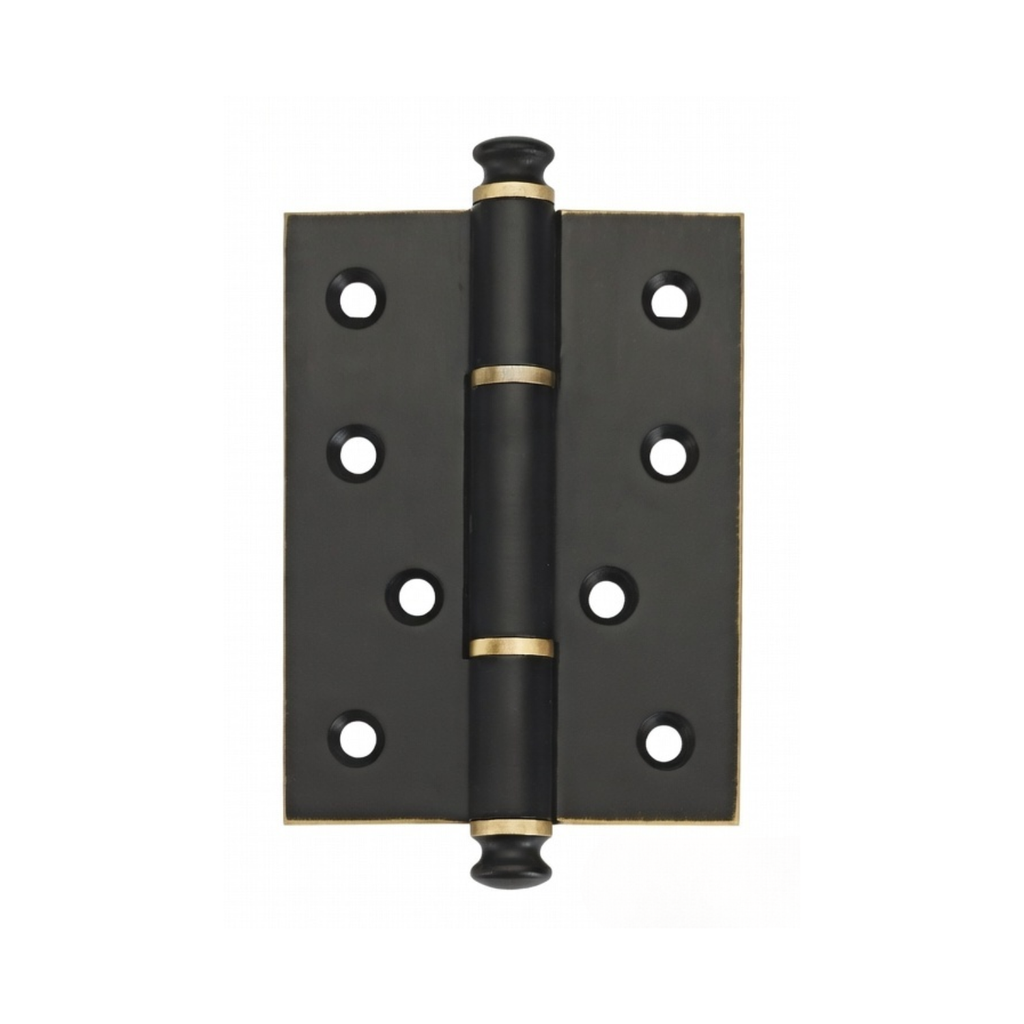 Plain Brass Butt Hinge — 4" or 5" H × 3.03" W