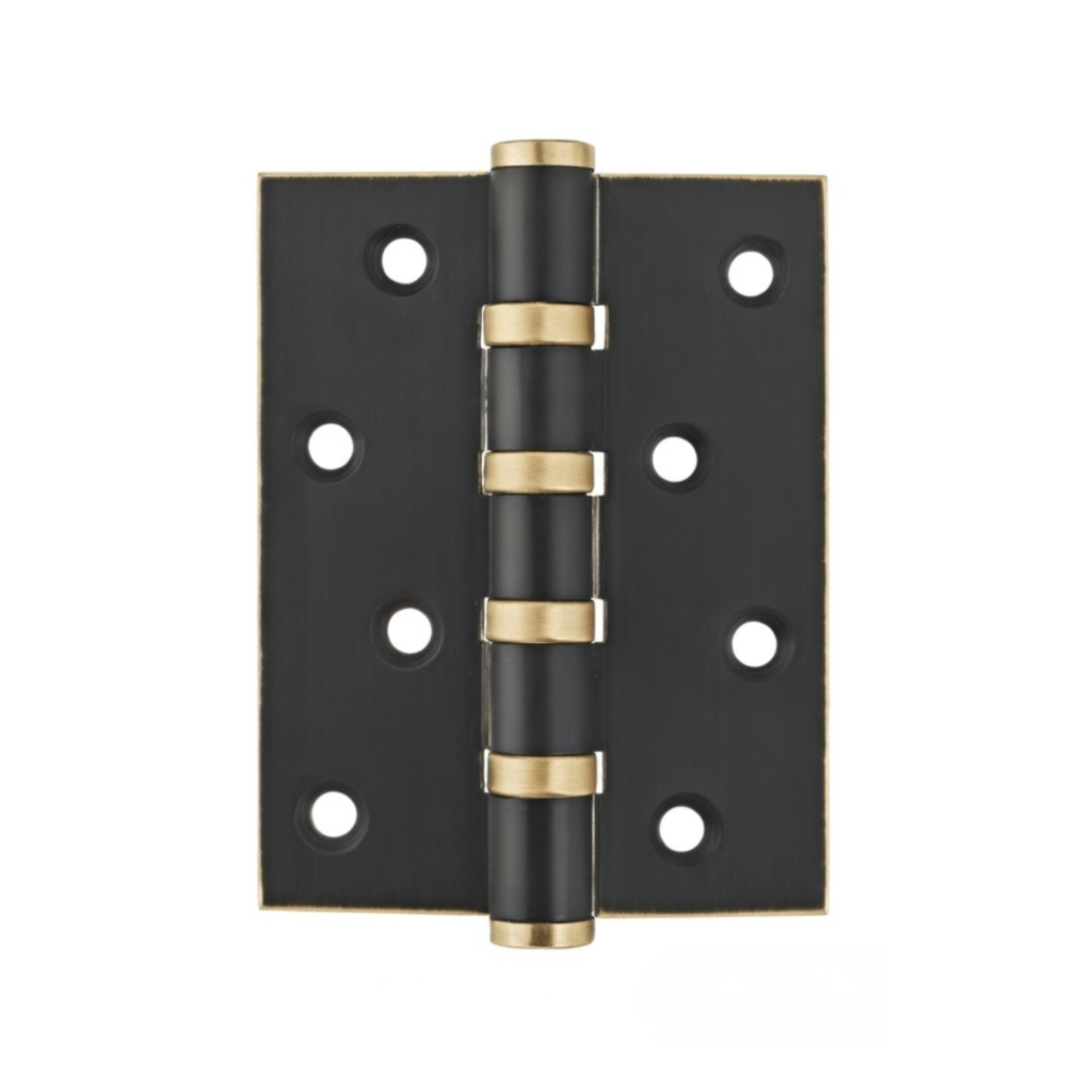 Stepped Brass Butt Hinge — 4" or 5" H × 3.03" W