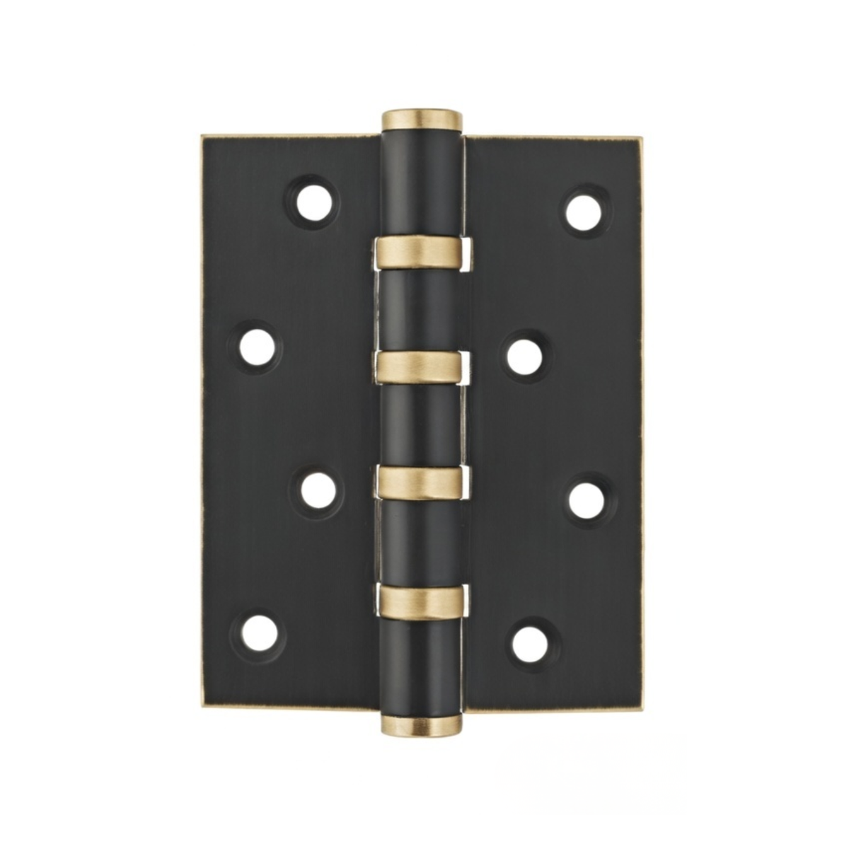 Stepped Brass Butt Hinge — 4" or 5" H × 3.03" W