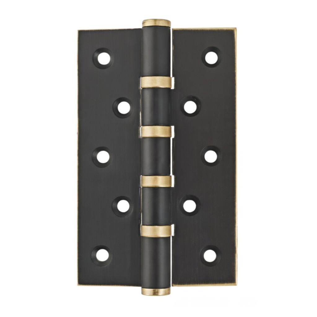 Stepped Brass Butt Hinge — 4" or 5" H × 3.03" W