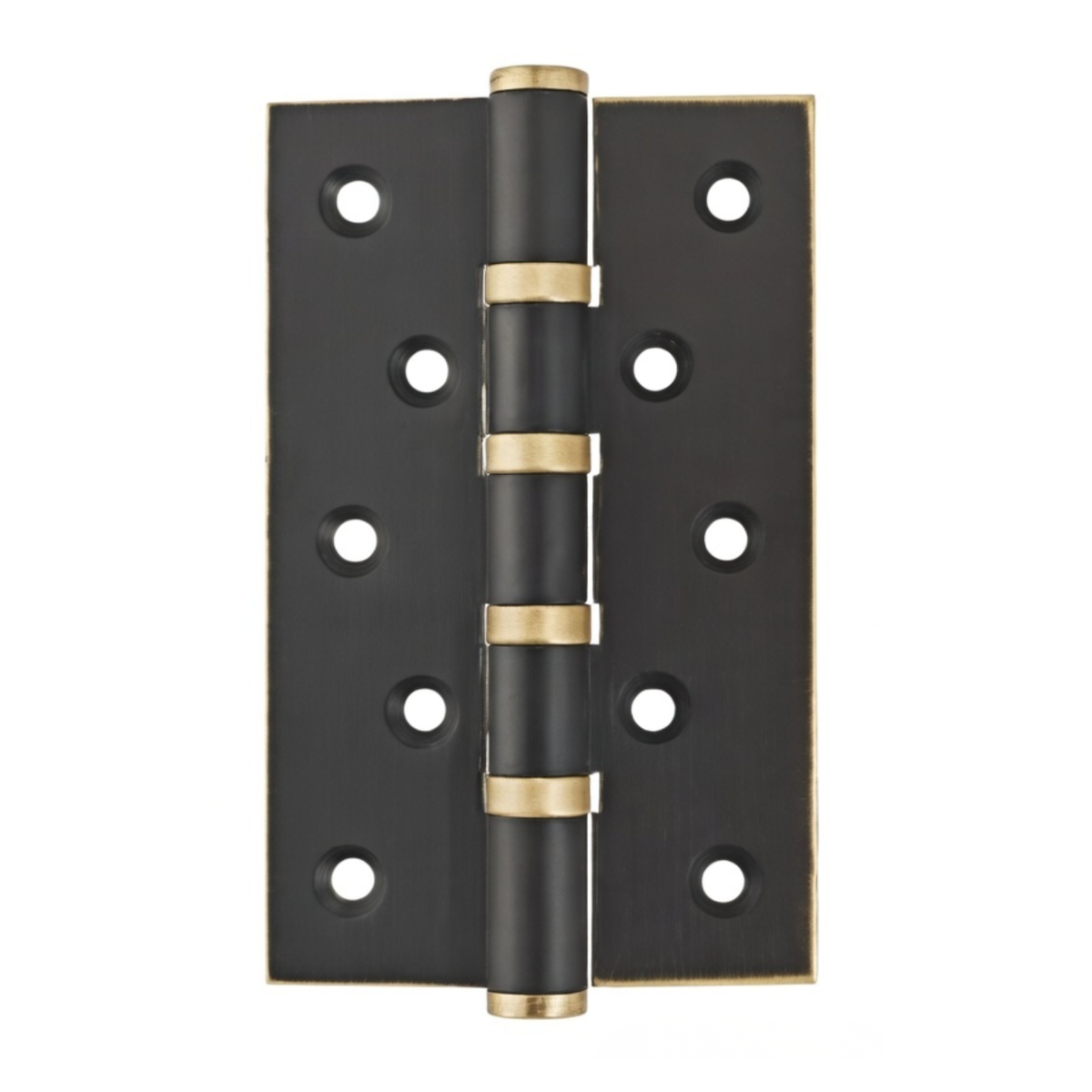 Stepped Brass Butt Hinge — 4" or 5" H × 3.03" W