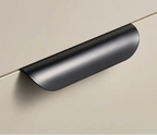 Brass Fold Edge Pull Handle – Curved Cabinet & Drawer Pull