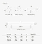 Solid Brass Smooth Round Knob – Elegant Cabinet & Drawer T-Bar Handle