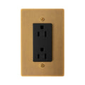 Solid Brass Duplex Outlet