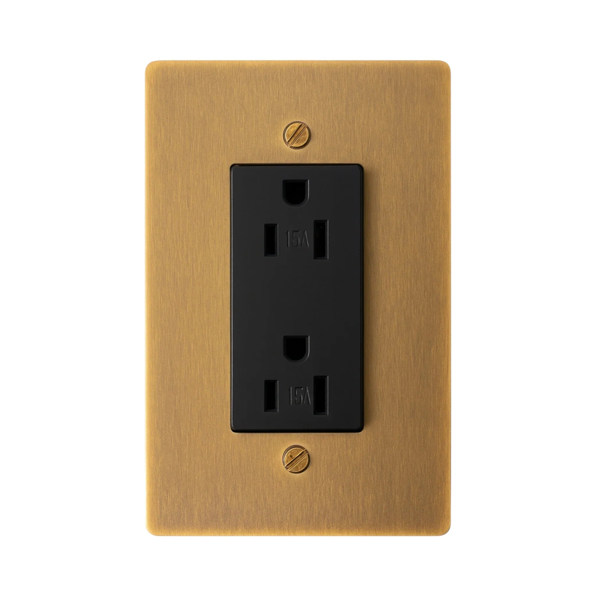 Solid Brass Duplex Outlet