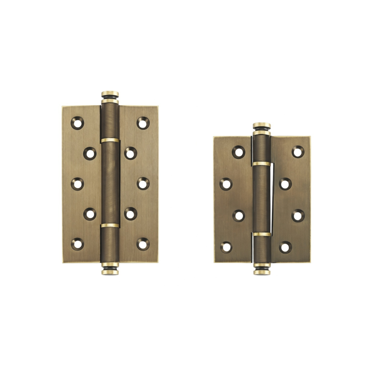 Plain Brass Butt Hinge — 4" or 5" H × 3.03" W