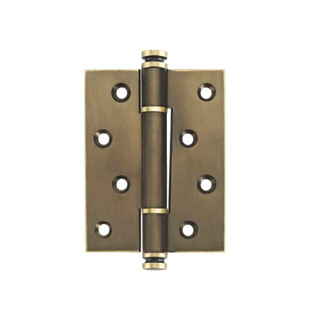Plain Brass Butt Hinge — 4" or 5" H × 3.03" W