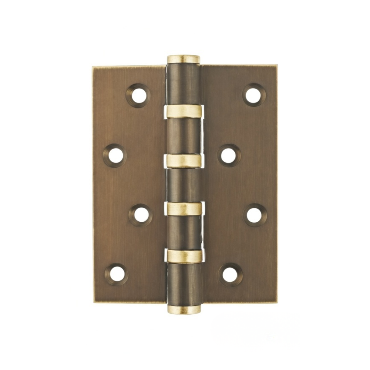 Stepped Brass Butt Hinge — 4" or 5" H × 3.03" W