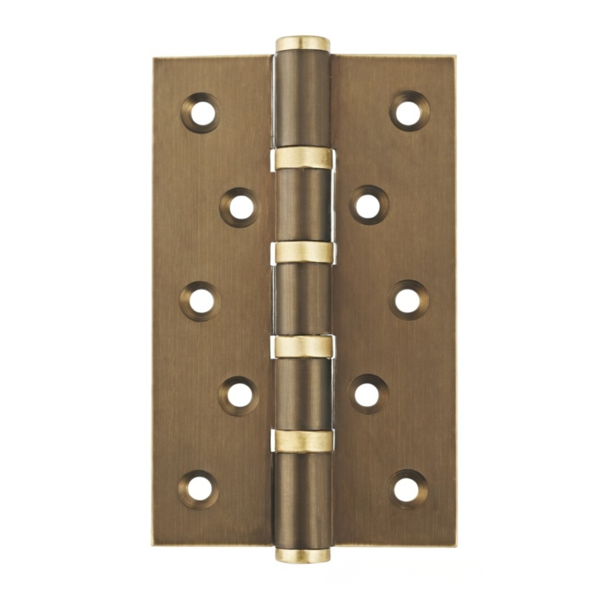 Stepped Brass Butt Hinge — 4" or 5" H × 3.03" W